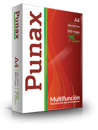 Resma de hojas A4 "PUNAX" 75grs.